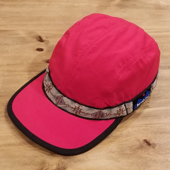 Kavu Hat Red Size S Adjustable Lightweight Outdoor Hiking Polyester Panel - Picture 5 of 9